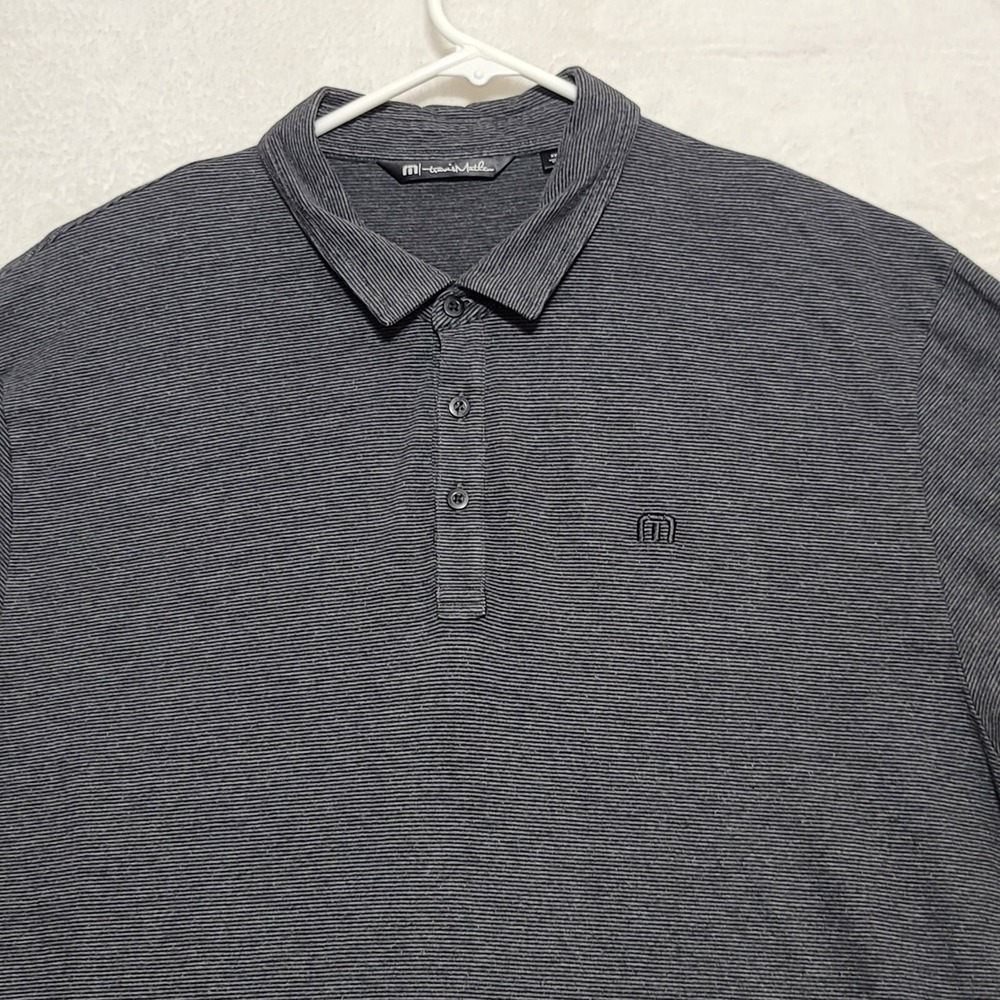Travis Mathew Polo Shirt Men's Size XL Gray Golf
